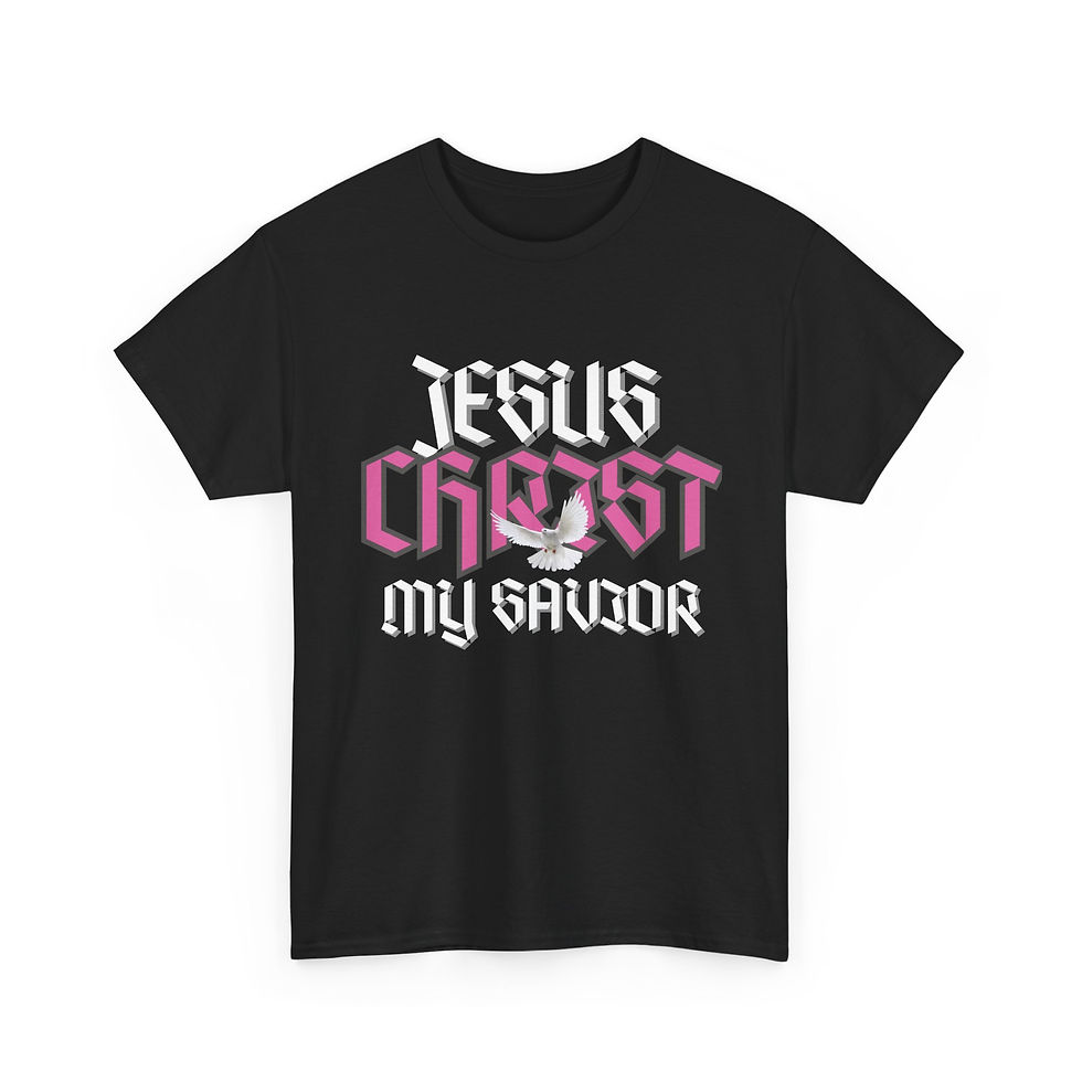 Thumbnail: "Jesus Christ, My Savior" Cotton T-Shirt