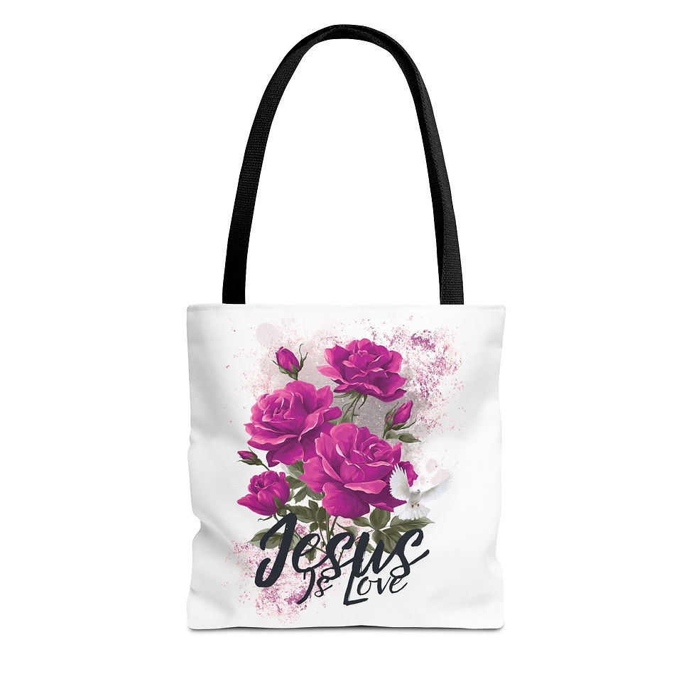 Thumbnail: "Jesus Is Love" Tote Bag