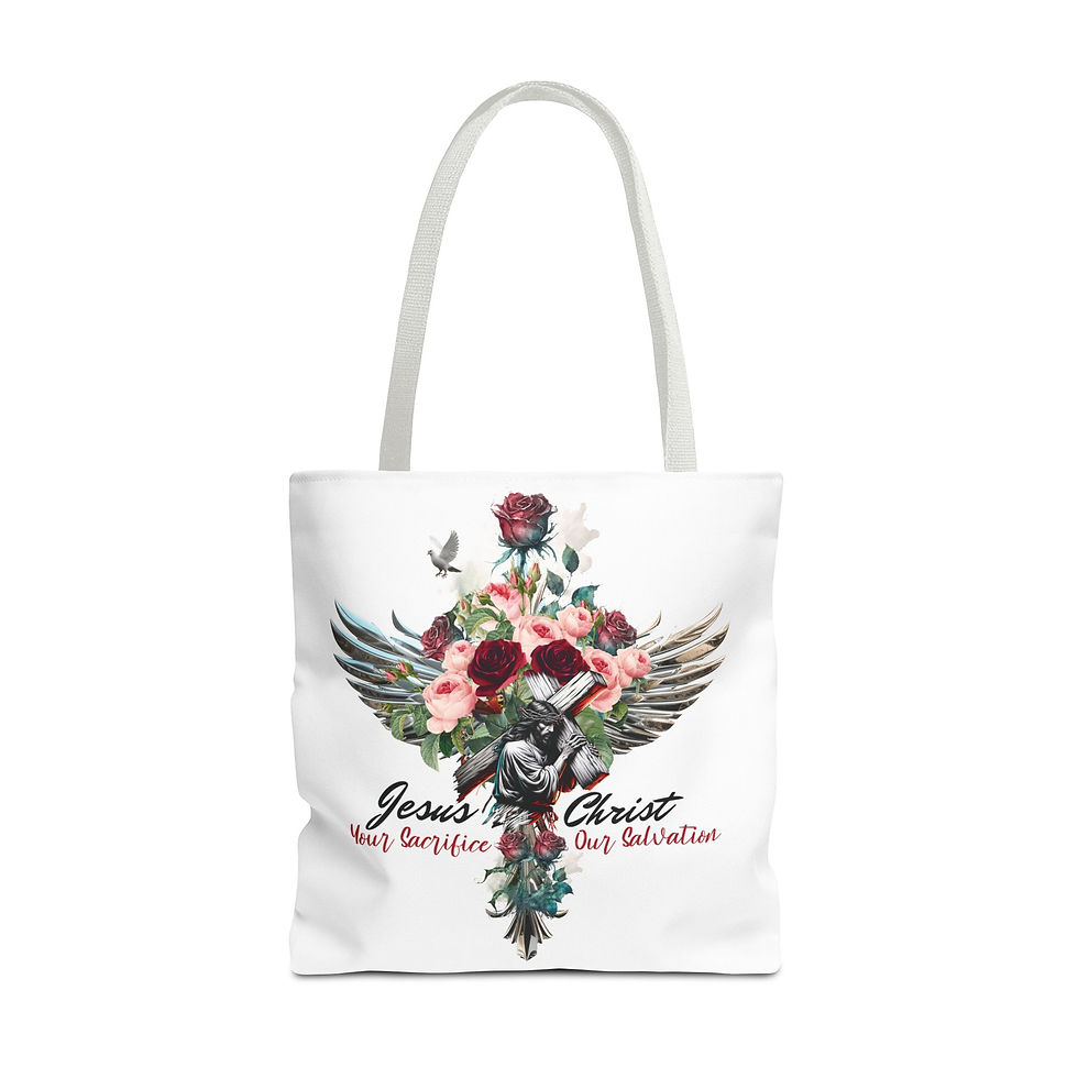 Thumbnail: "Jesus Christ: Your Sacrifice, Our Salvation" - Tote Bag