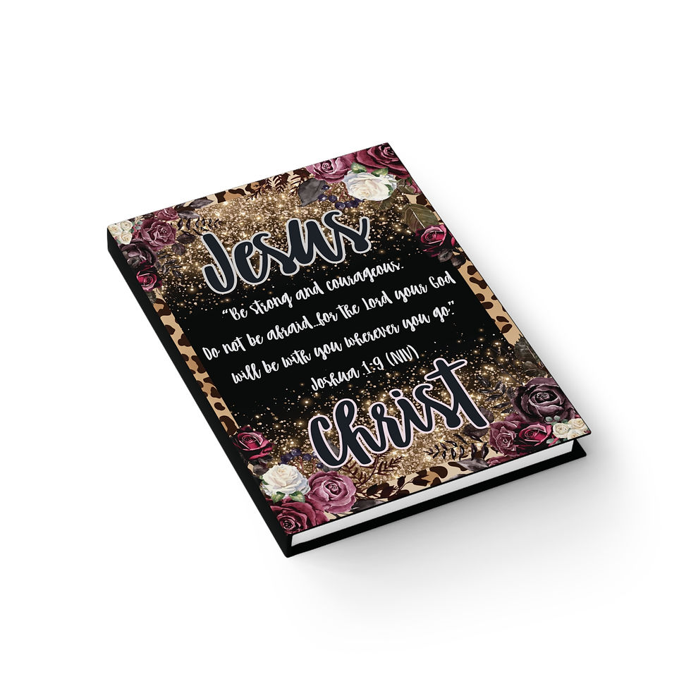 Thumbnail: "Jesus Christ - Be strong and courageous" Hardcover Journal - Blank
