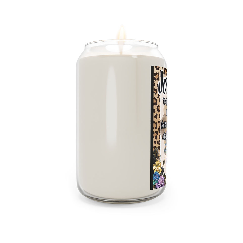Thumbnail: "Jesus Christ-Be strong and courageous" Scented Candle, 13.75oz