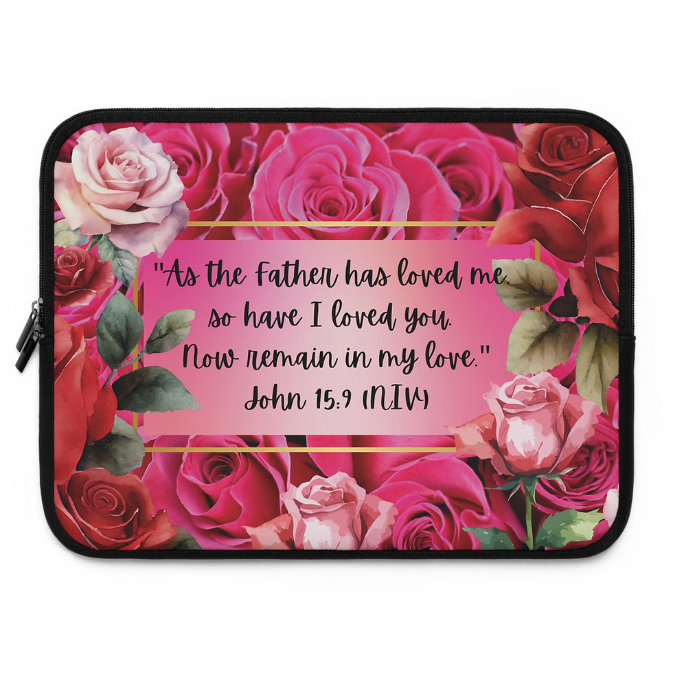 Thumbnail: "As the father has loved me, so i have loved you" Laptop Sleeve
