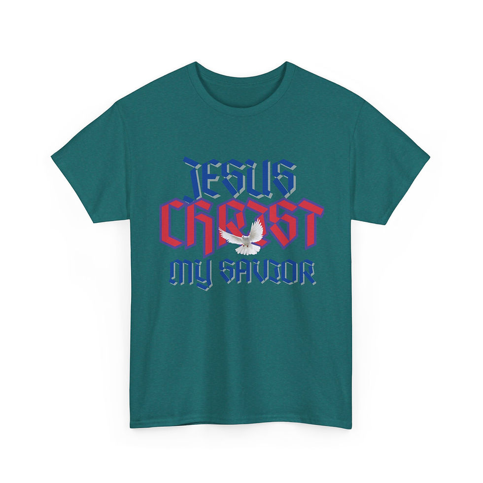 Thumbnail: "Jesus Christ, My Savior" Cotton T-Shirt