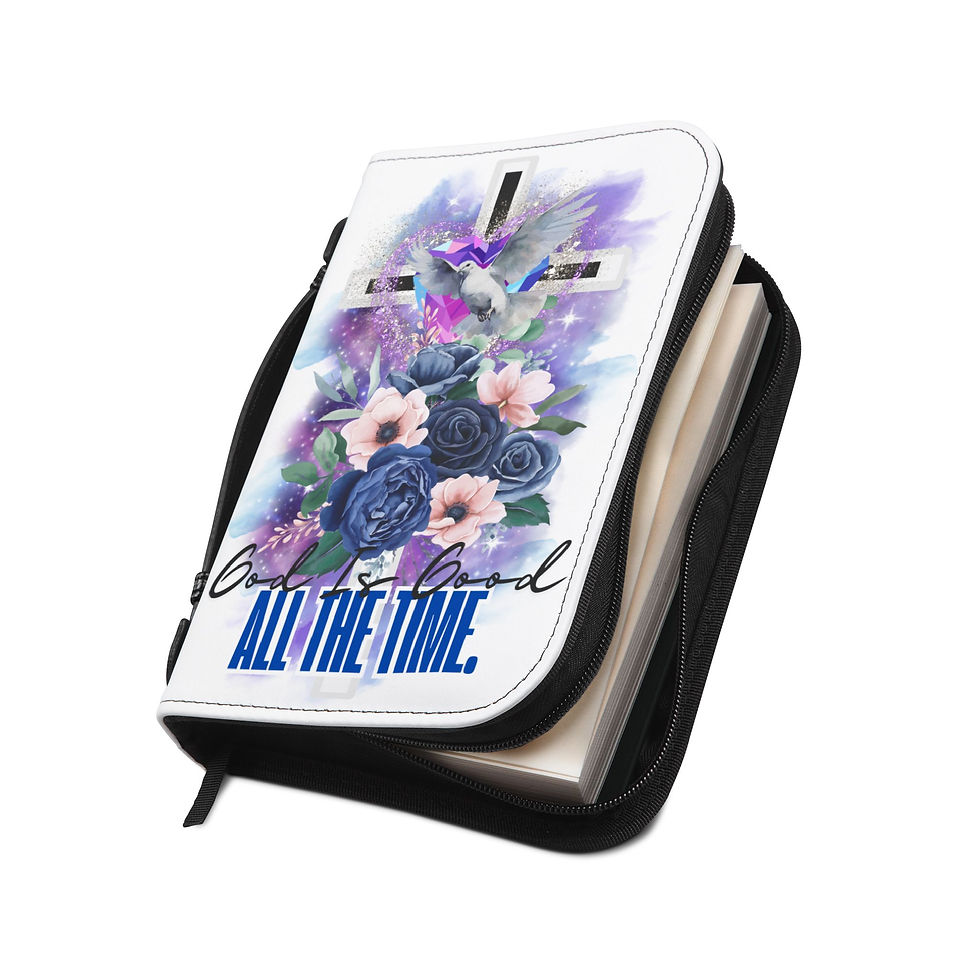 Thumbnail:  "God Is Good All The Time" Bible Cover