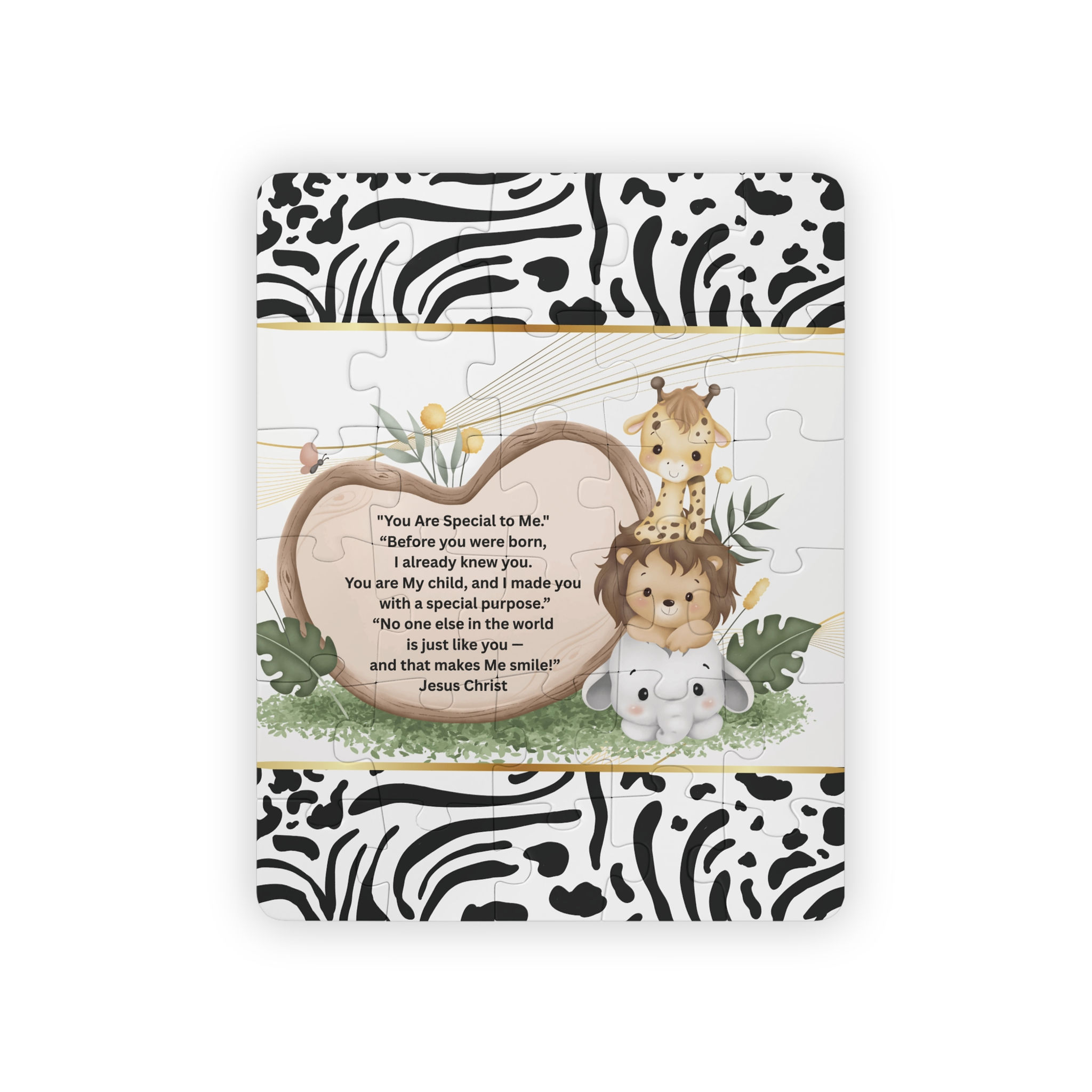 " Safari Babies in Christ" Kids' Puzzle, 30-Piece