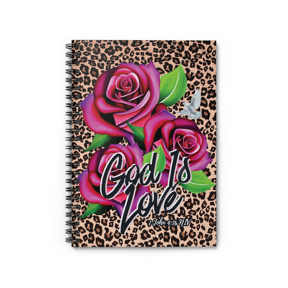 Thumbnail: "God Is Love" Spiral Notebook - Ruled Line
