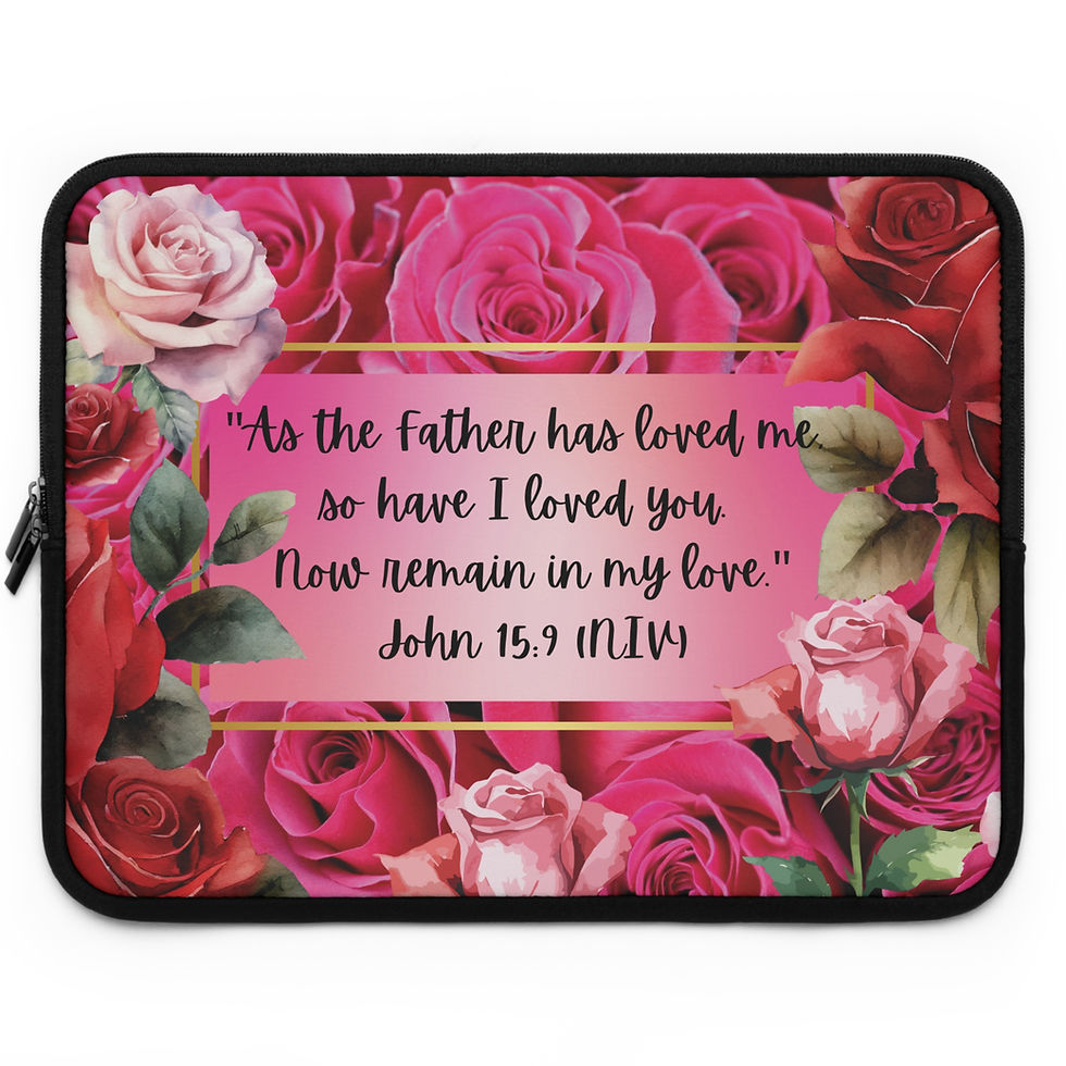 Thumbnail: "As the father has loved me, so i have loved you" Laptop Sleeve