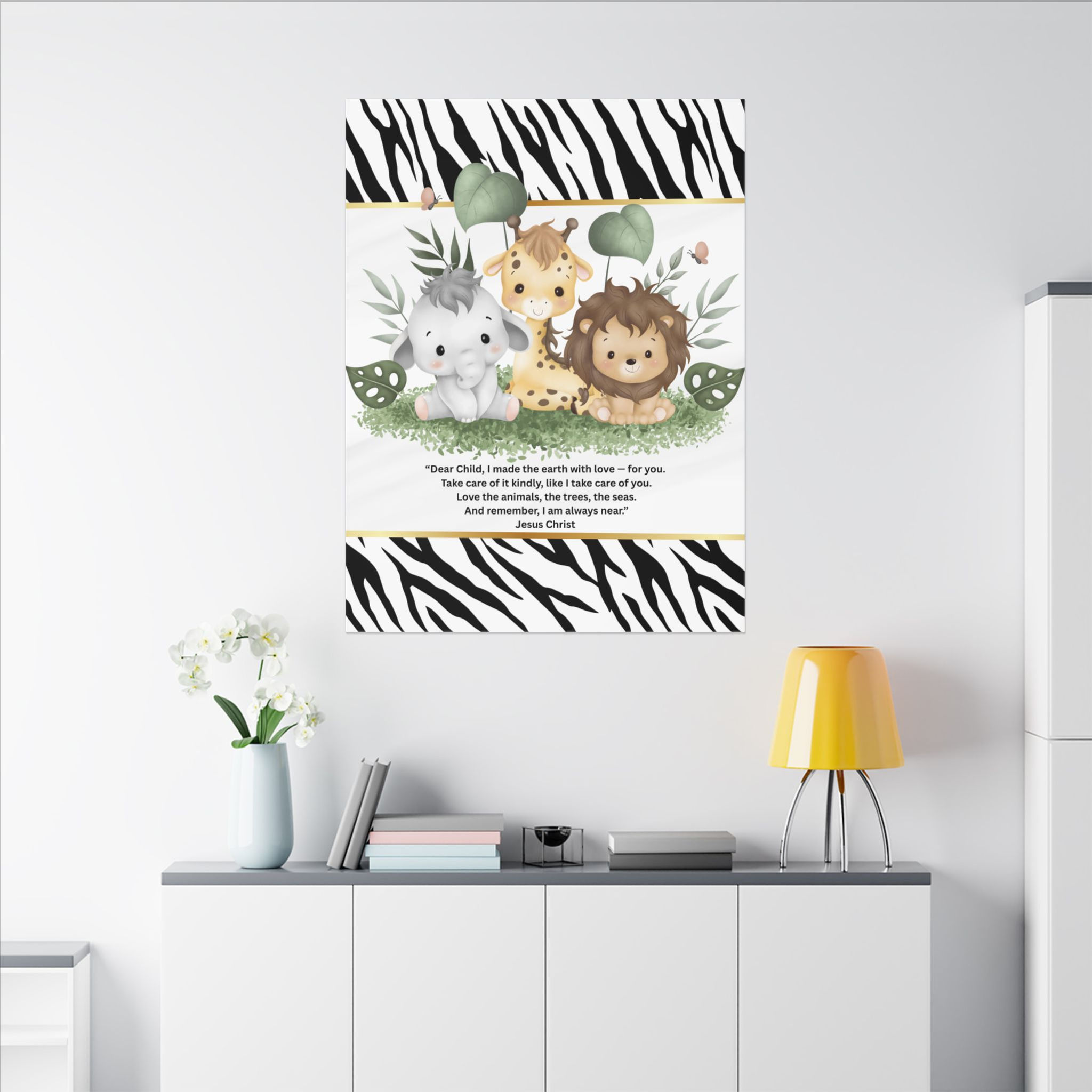 "Safari Babies in Christ" Matte Canvas, Stretched