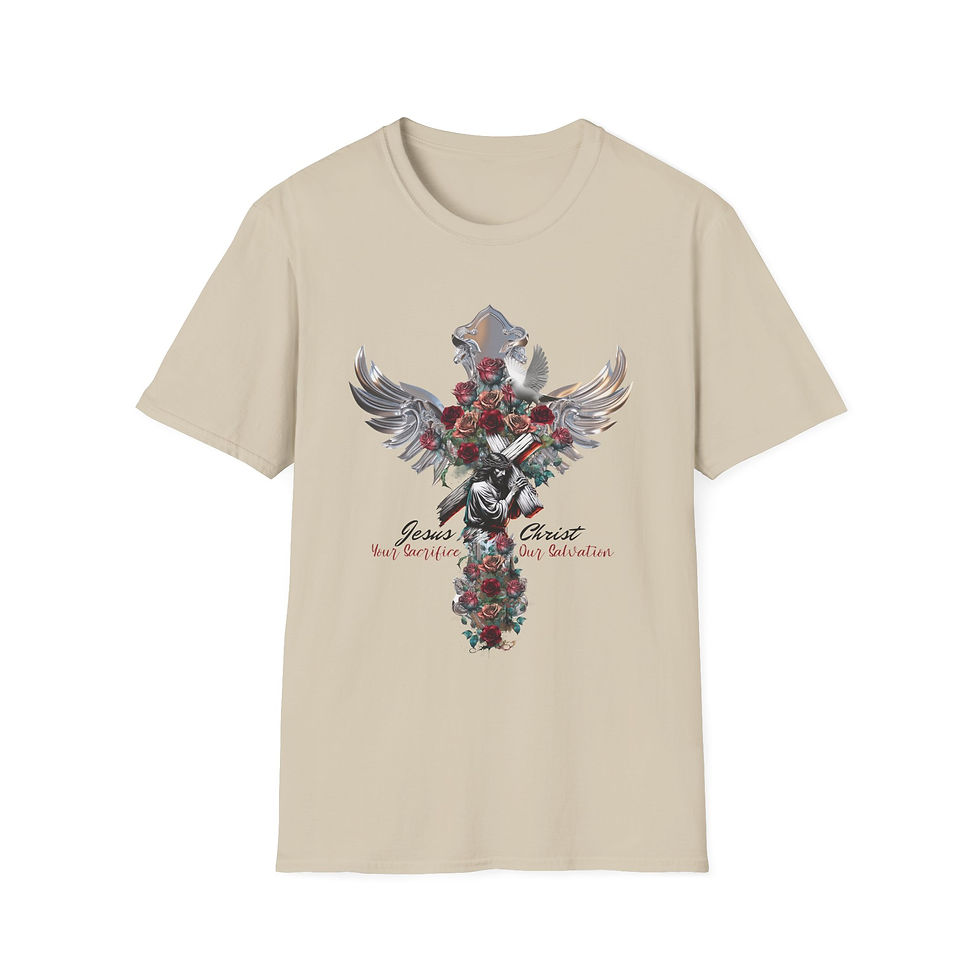 Thumbnail: "Jesus Christ: Your Sacrifice, Our Salvation" Softstyle T-shirt