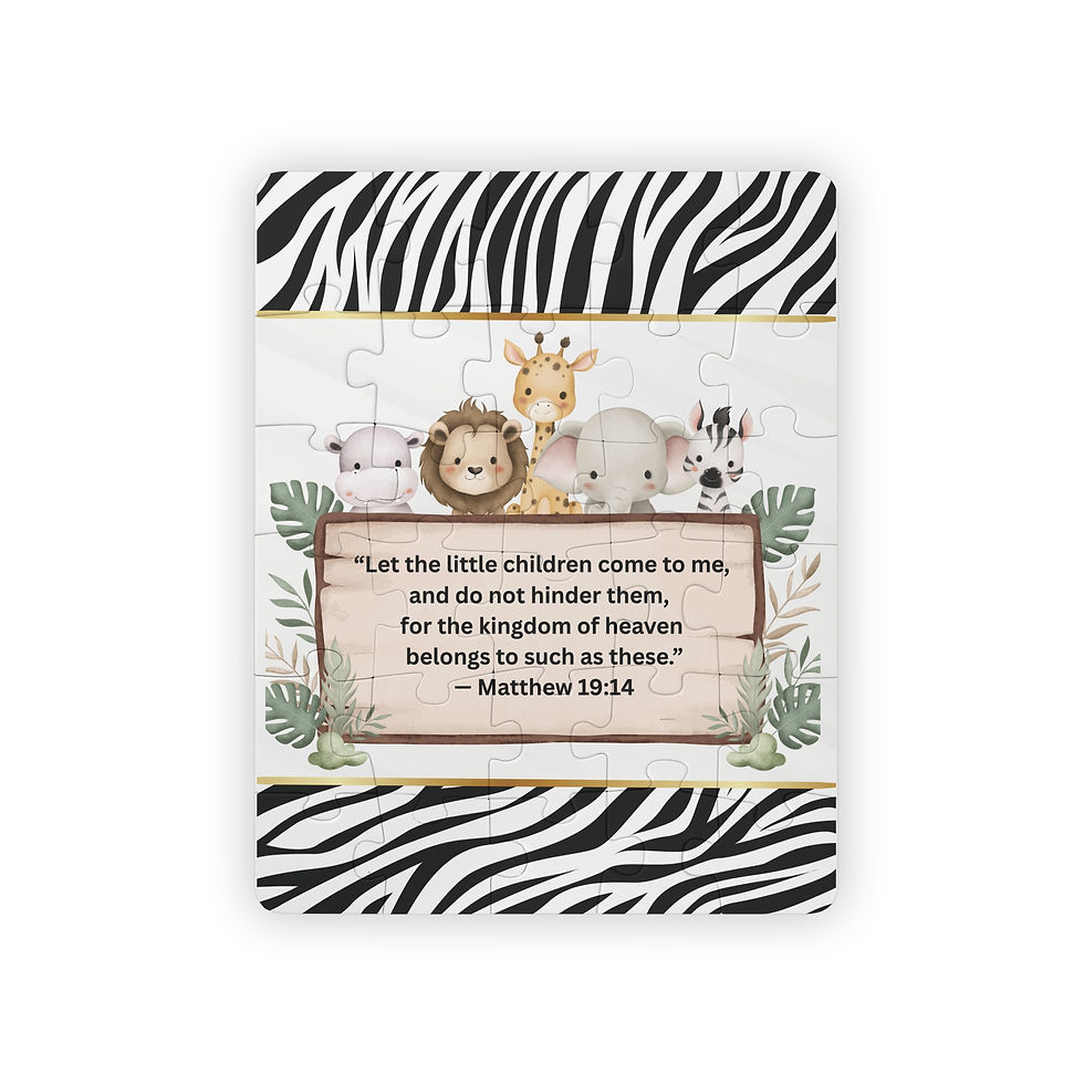 " Safari Babies in Christ" Kids' Puzzle, 30-Piece