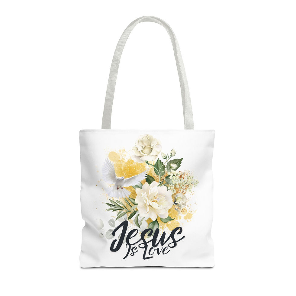 Thumbnail: "Jesus Is Love" Tote Bag