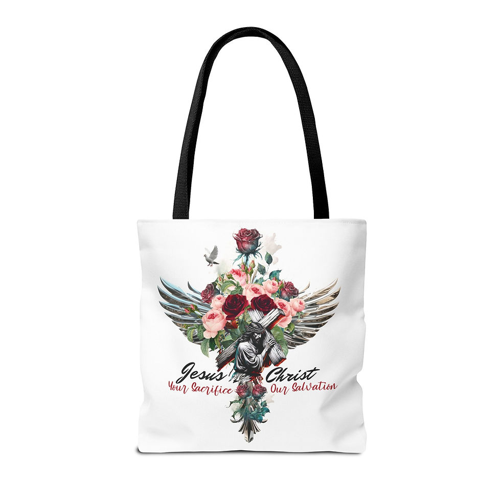 Thumbnail: "Jesus Christ: Your Sacrifice, Our Salvation" - Tote Bag