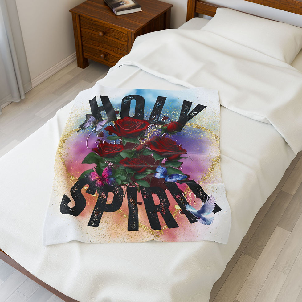 Thumbnail: "Holy Spirit" Velveteen Plush Blanket