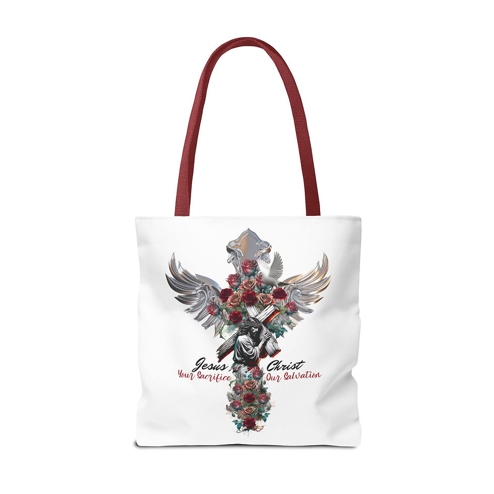 Thumbnail: "Jesus Christ: Your Sacrifice, Our Salvation" - Tote Bag