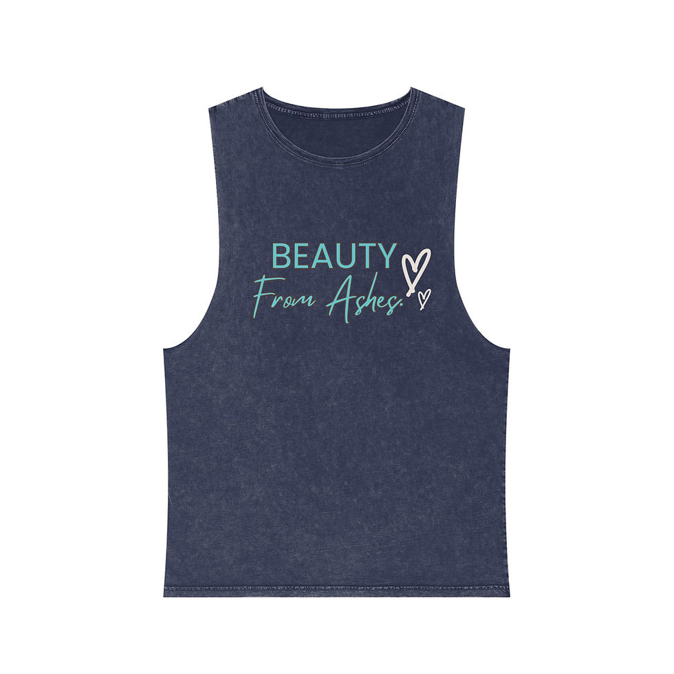 Thumbnail:  "Beauty from Ashes" Unisex Stonewash Tank Top