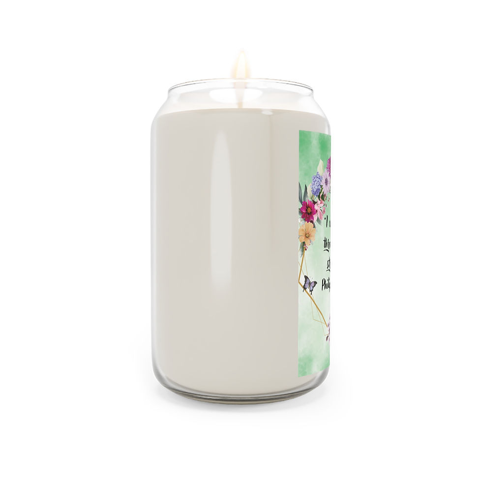 Thumbnail: "I Can Do All Things Through Christ Who Strengthens Me" Scented Candle, 13.75oz