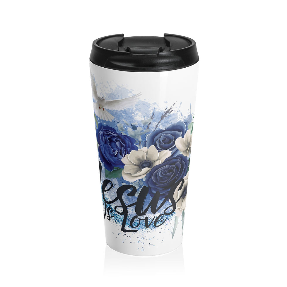 Thumbnail:  "Jesus Is Love" Stainless Steel Travel Mug