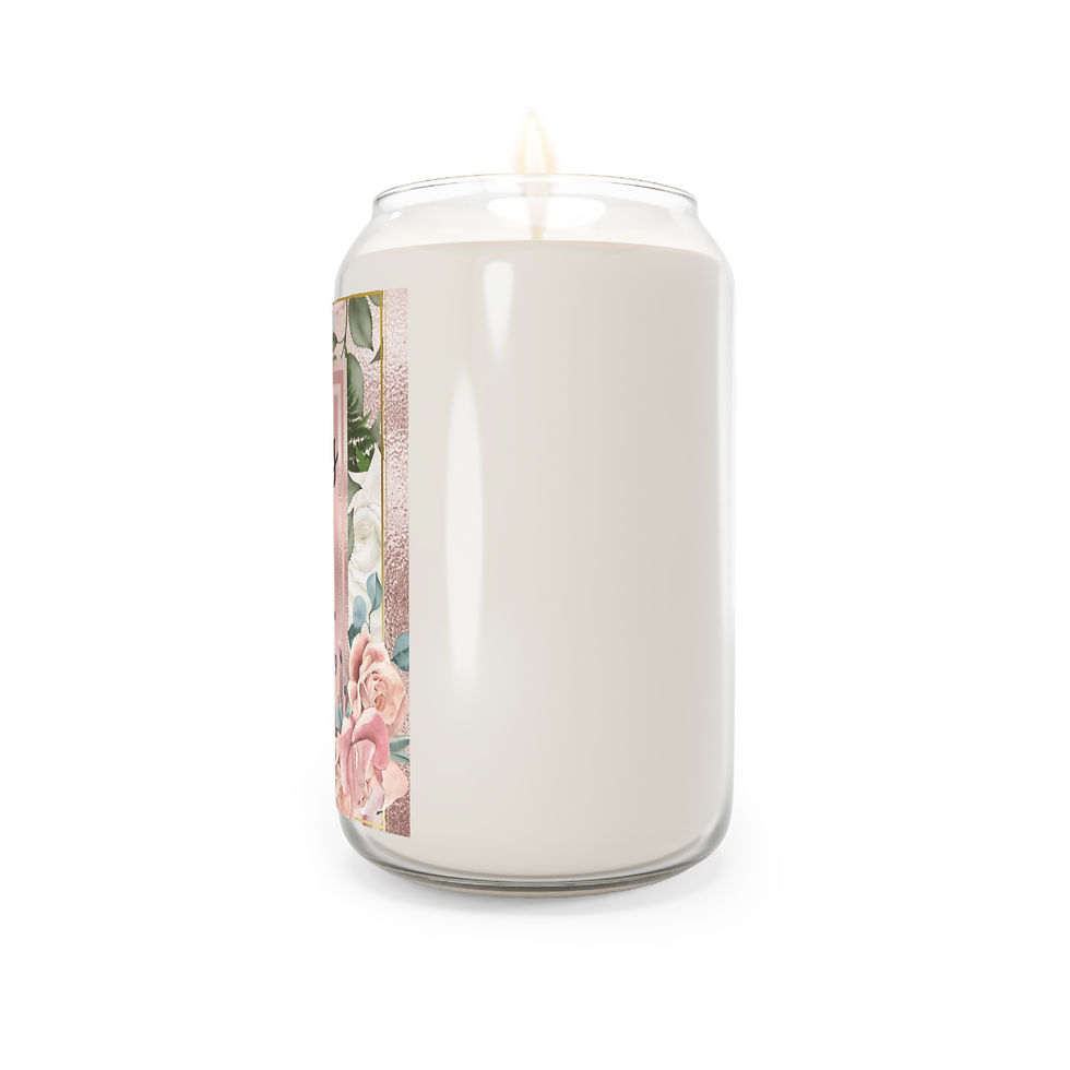 Thumbnail:  "We love because he first loved us " Scented Candle, 13.75oz