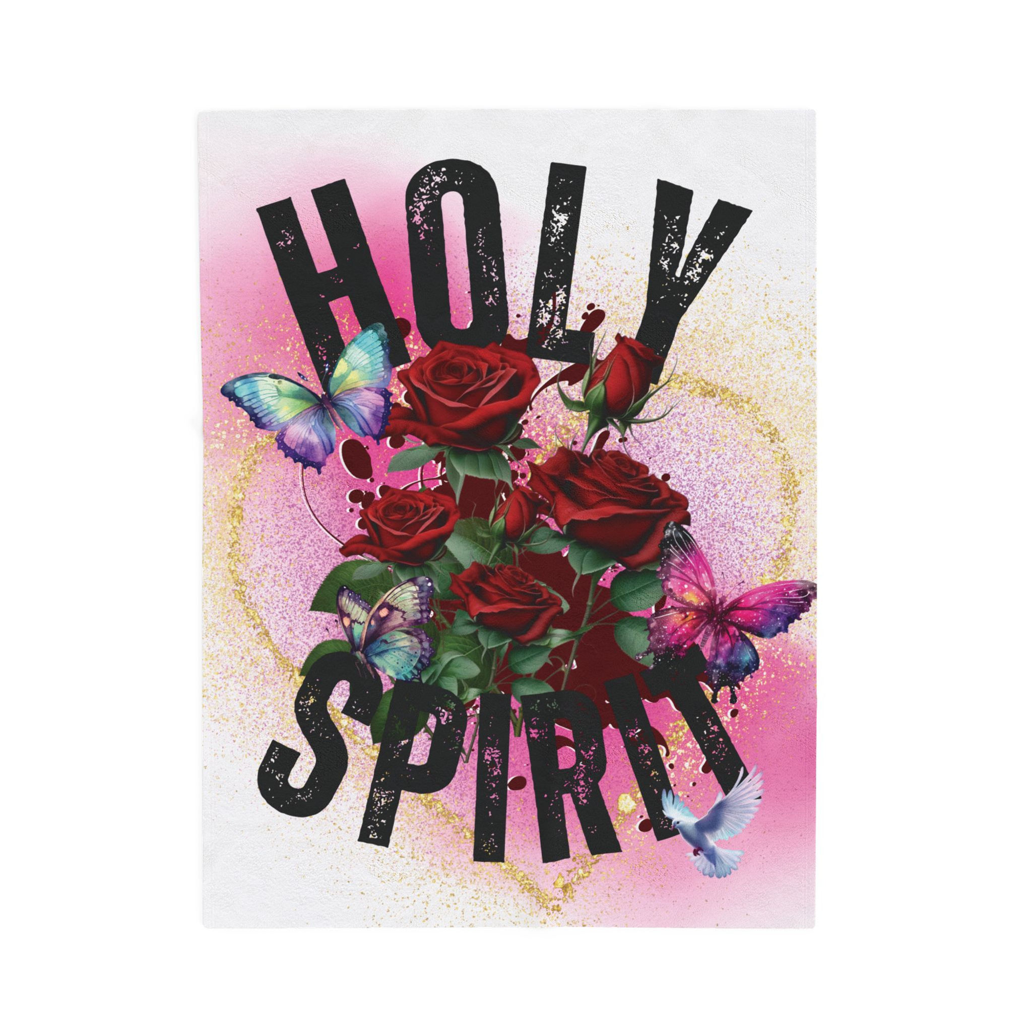 " Holy Spirit" Velveteen Plush Blanket