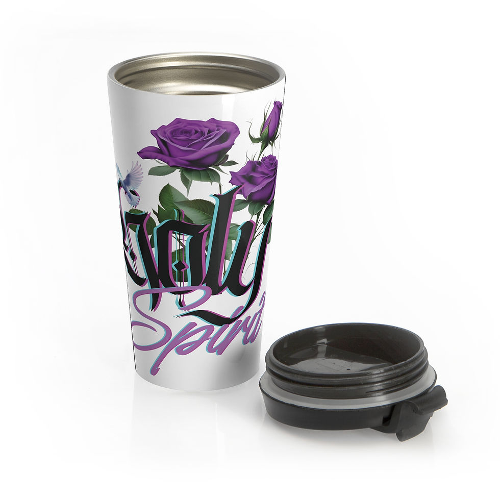 Thumbnail: "Holy Spirit" Stainless Steel Travel Mug