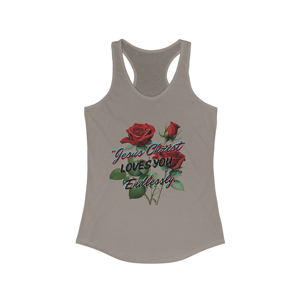 Thumbnail: "Jesus Christ Loves You Endlessly" Racerback Tank