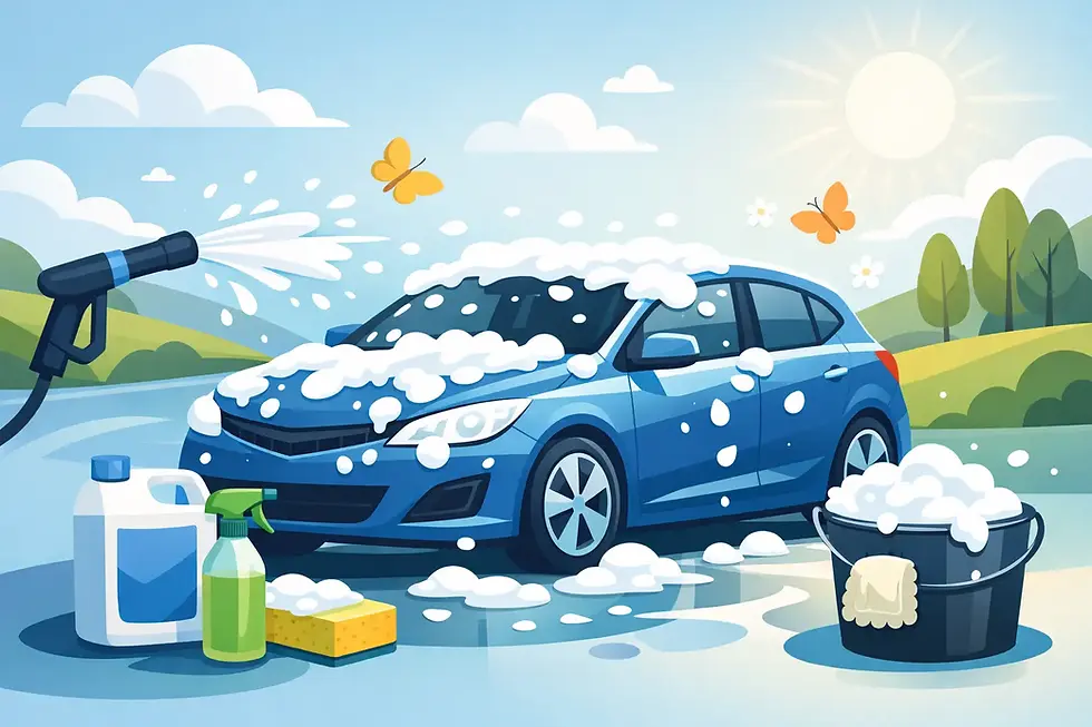 Parhaat auton esipesuaineet keväälle