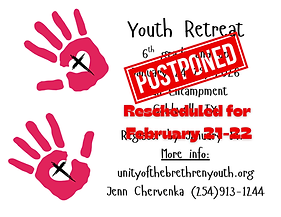 Youth Retreat 6th grade and up January 24-25, 2026 Hus Encampment Caldwell, TX Register by