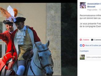 Reconnaissance des propriétaires et organisateur du spectacle historique XVIIIe, Château de Blosset