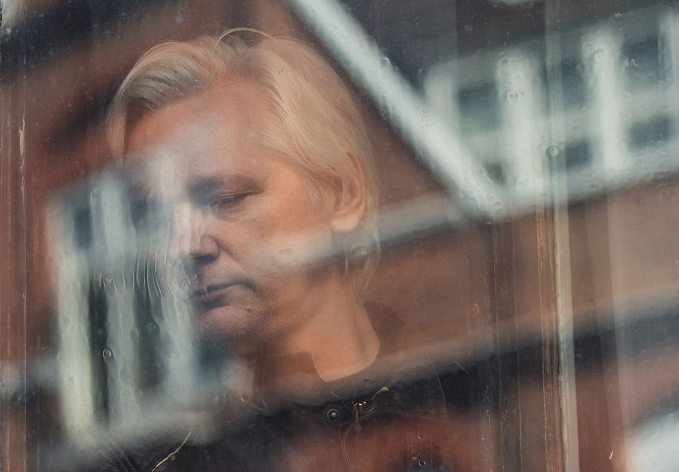 Into Assange's office