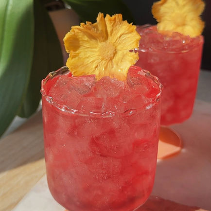 Pineapple Flower Garnishes