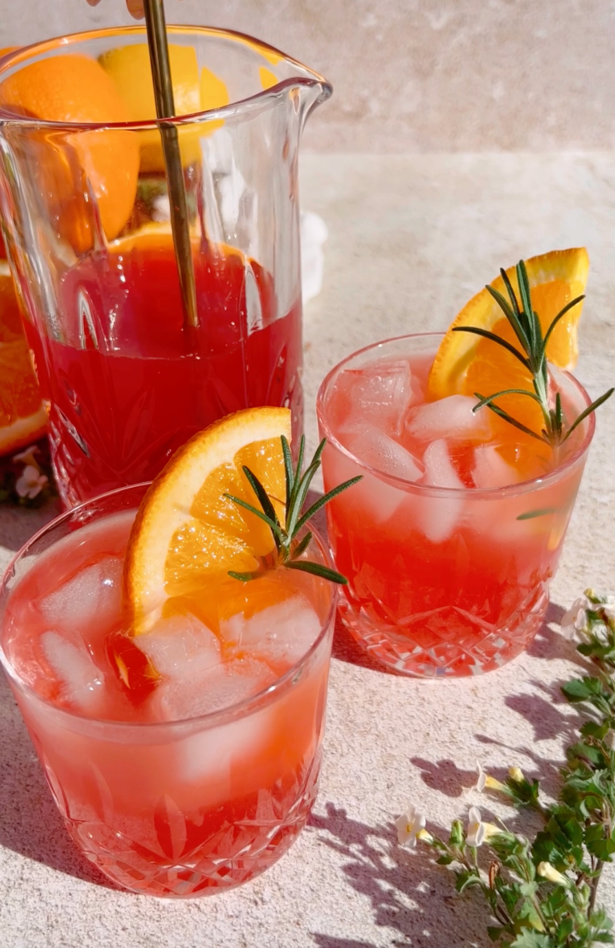 Zero Proof "Aperol" Spritz Slushie