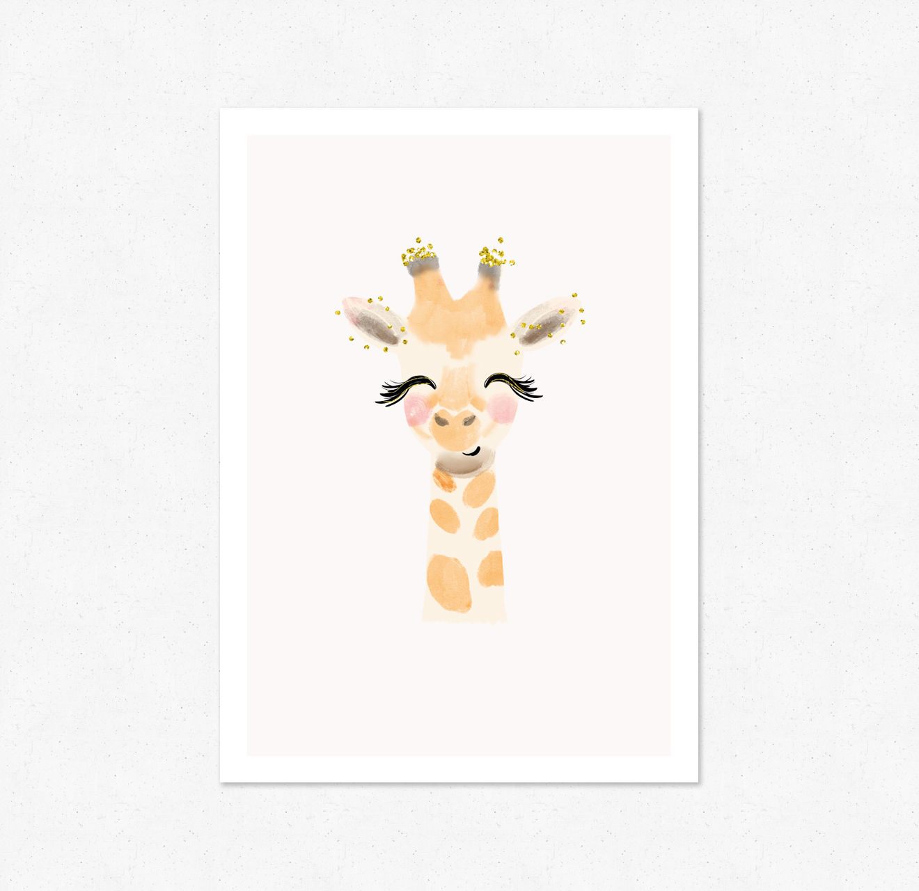 Ilustrirani dječji poster ŽIRAFA