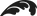 Black Leaf Ornament 