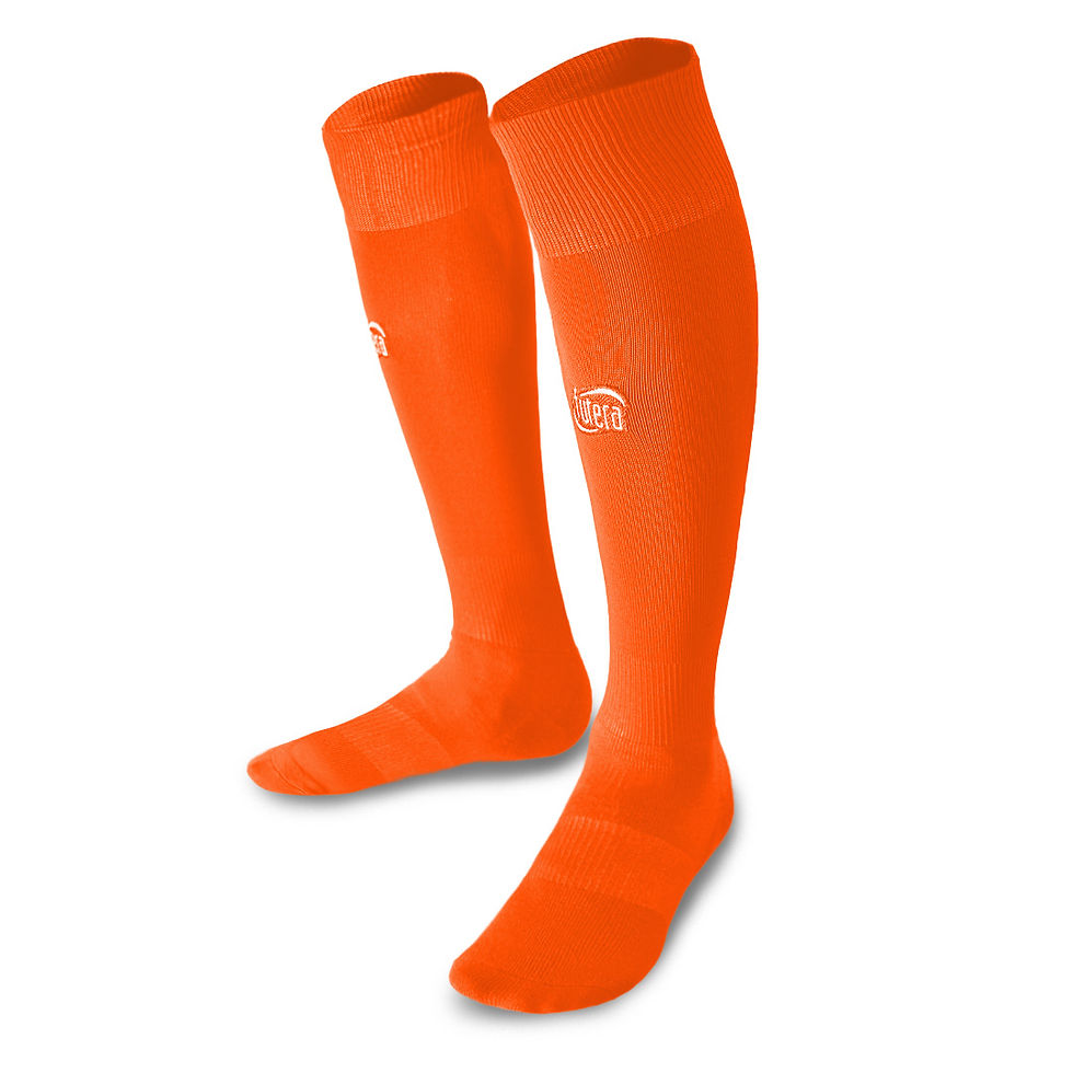 Thumbnail: football kit custom bespoke design football socks Plymouth Devon south west soccer kit socks heat press embroidery team wear