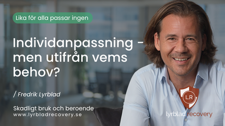 Lika för alla blir sällan rätt för någon