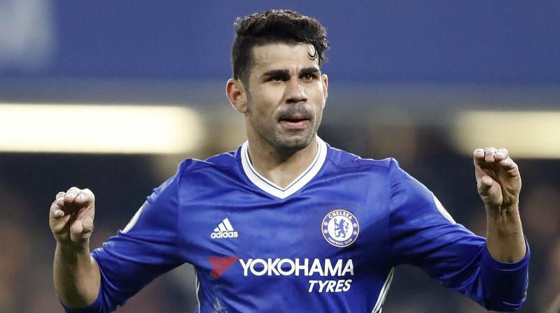 Diego Costa celebrating his goal