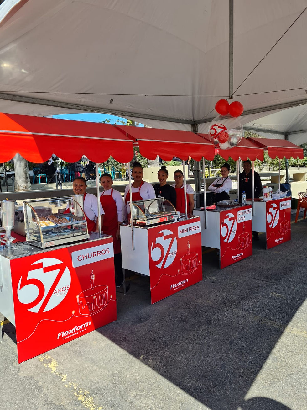 Barraquinha de alimentação no abc