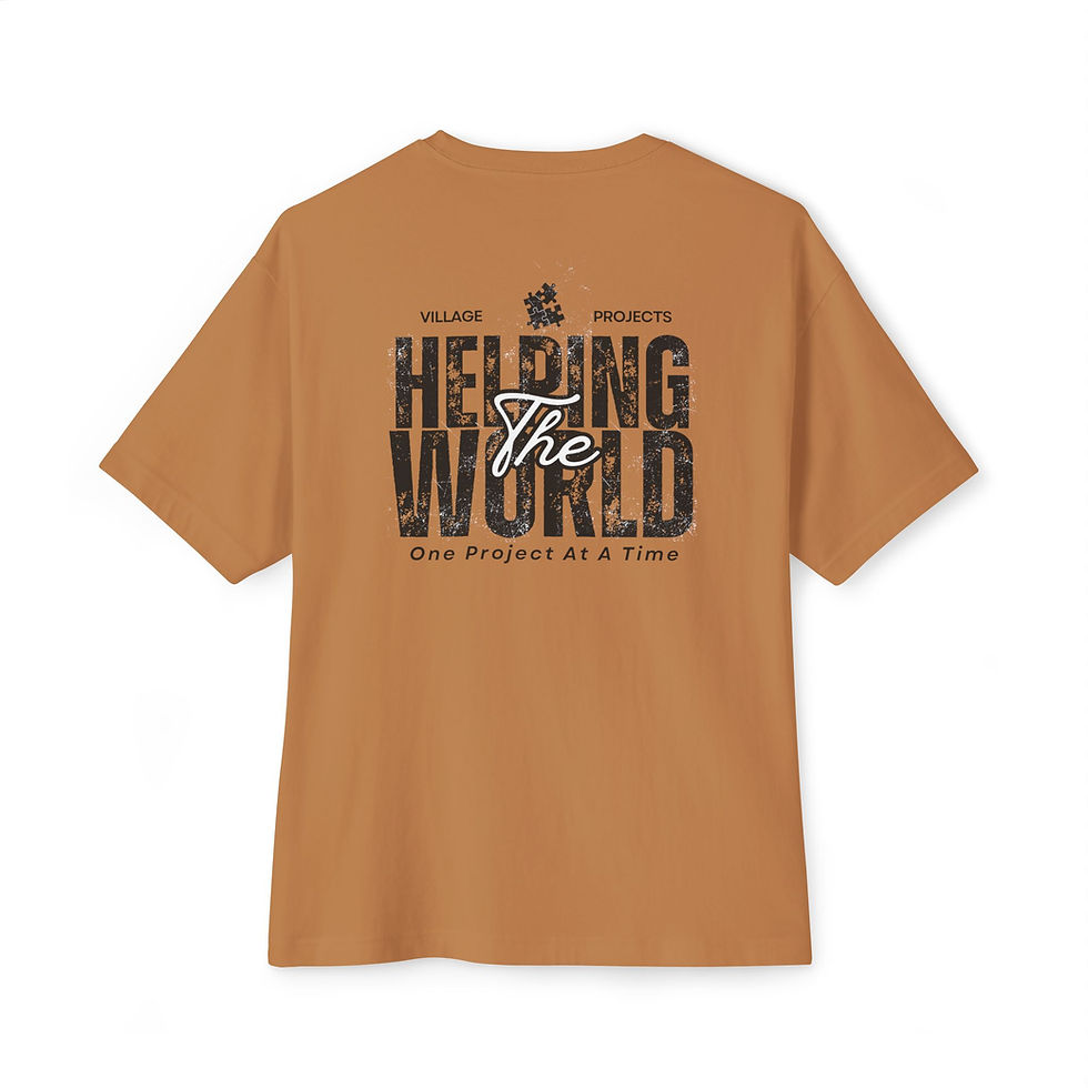 Thumbnail: Oversized T-Shirt Village Projects Foundation Helping the World Tee