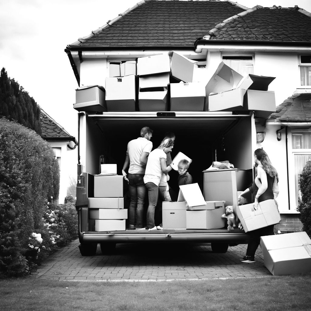 COUPLE MOVING HOUSE