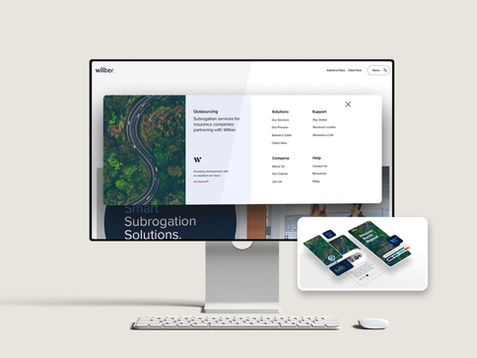 Wilber Group Corporate Website Mockup