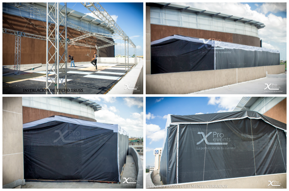 www.Xproevents.com - Techos truss cerrados para climatizado