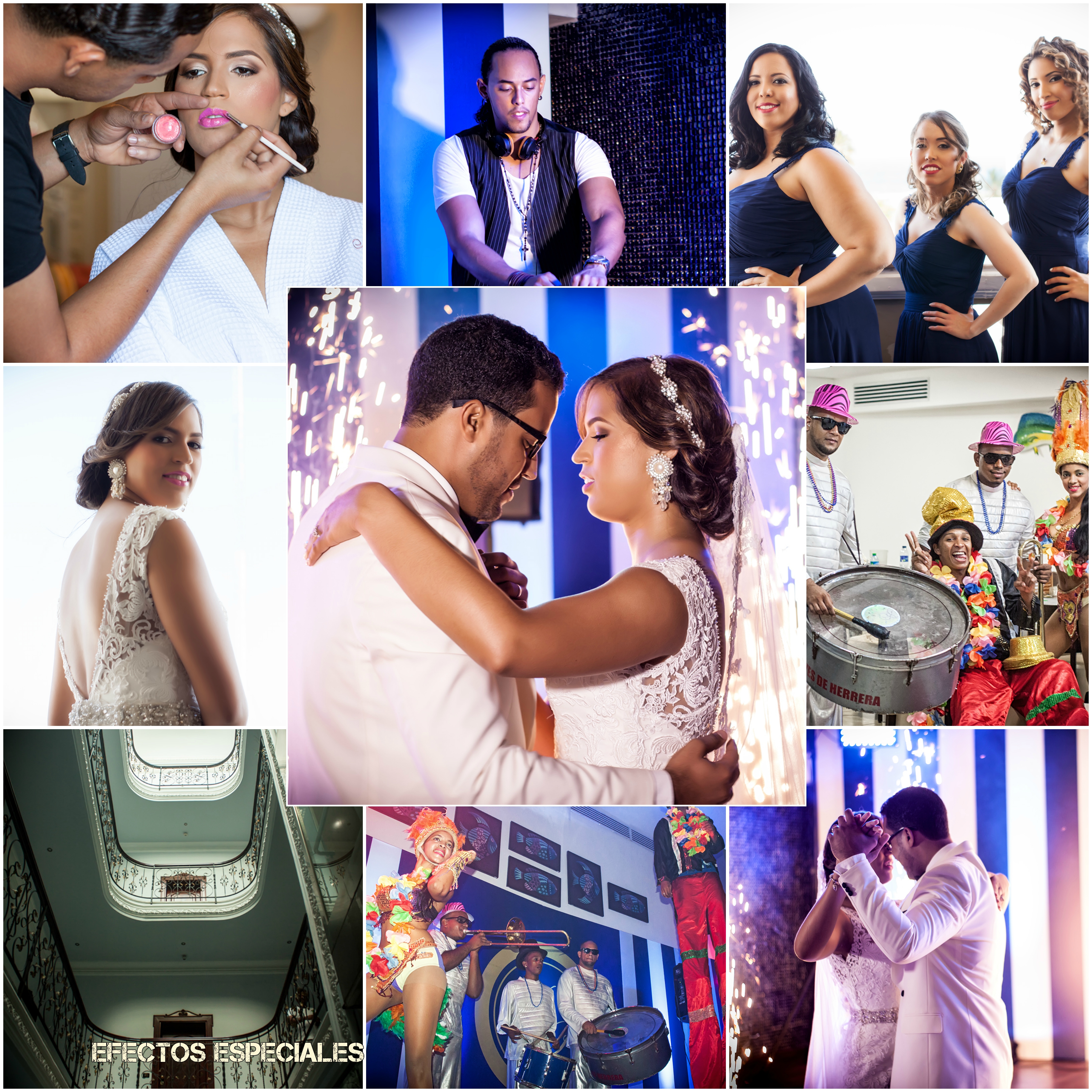 www.Xproevents.com - Collage boda Pablo & Noelia con Chispas Zanco Percusion & Samba