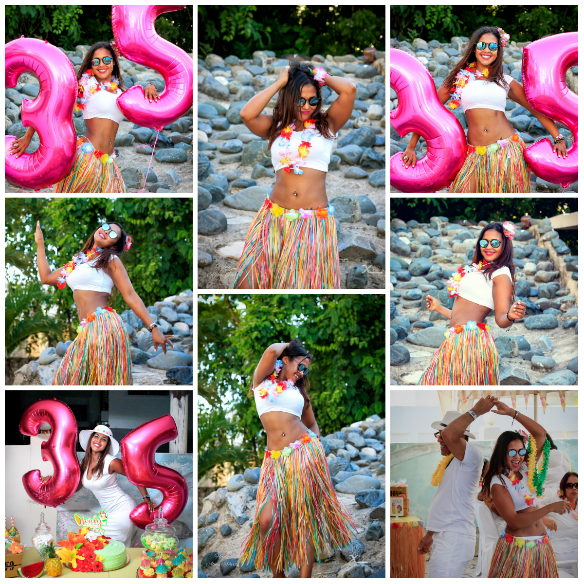 Heidy Aloha Party Collage - X Pro Events