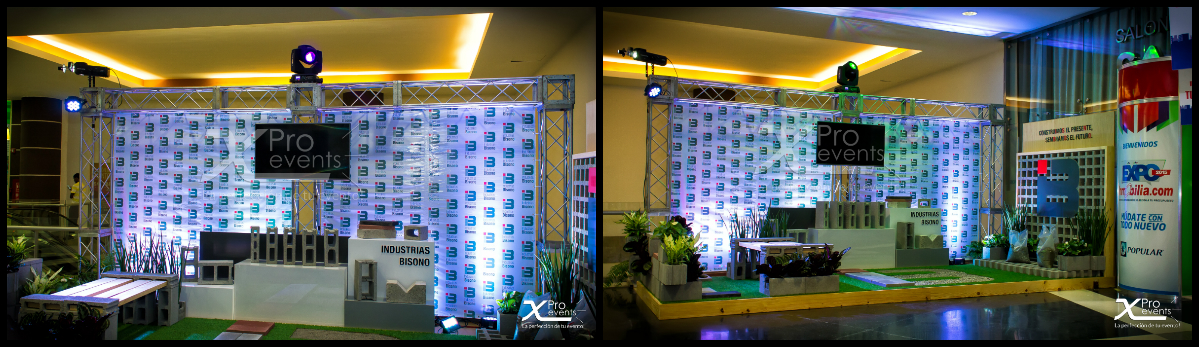 www.Xproevents.com - Montaje de truss & luces para stands