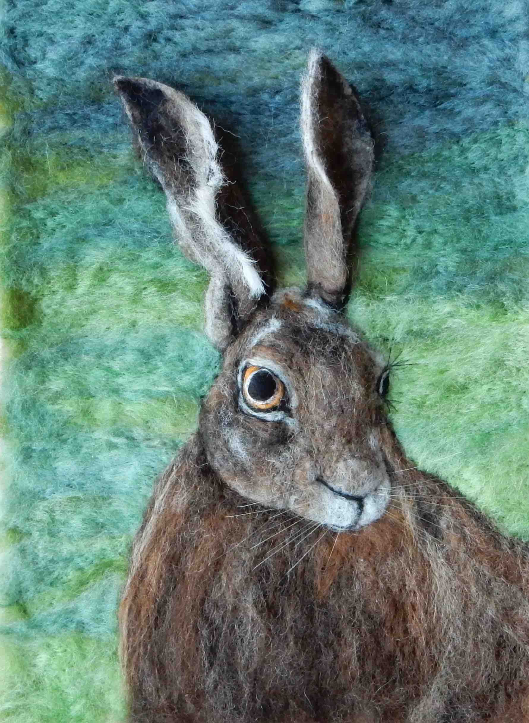 Hare greetings card
