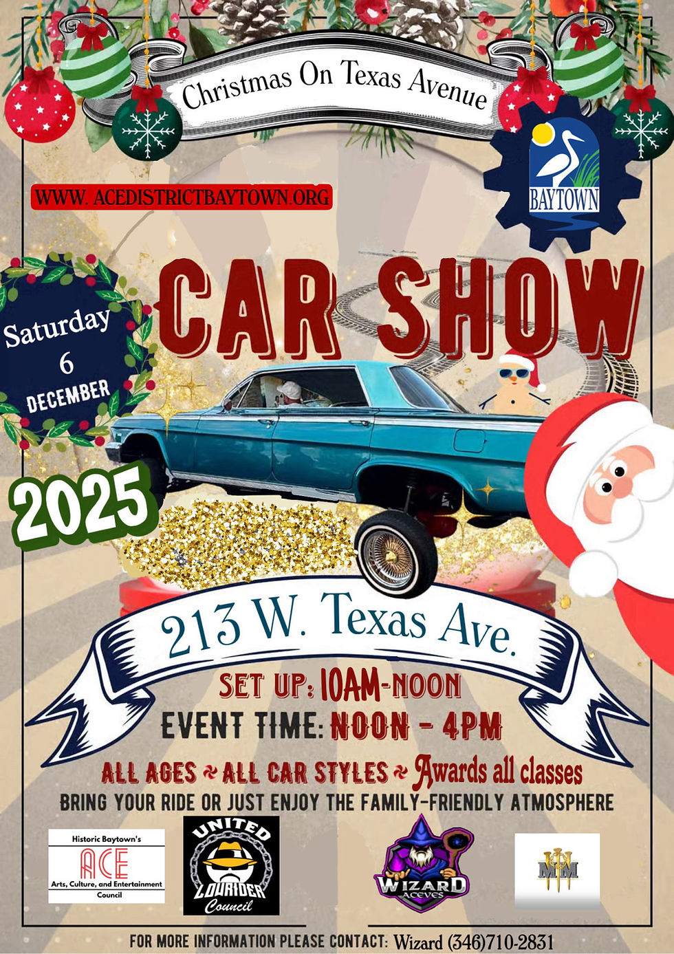 Car Show at Christmas on Texas Avenue