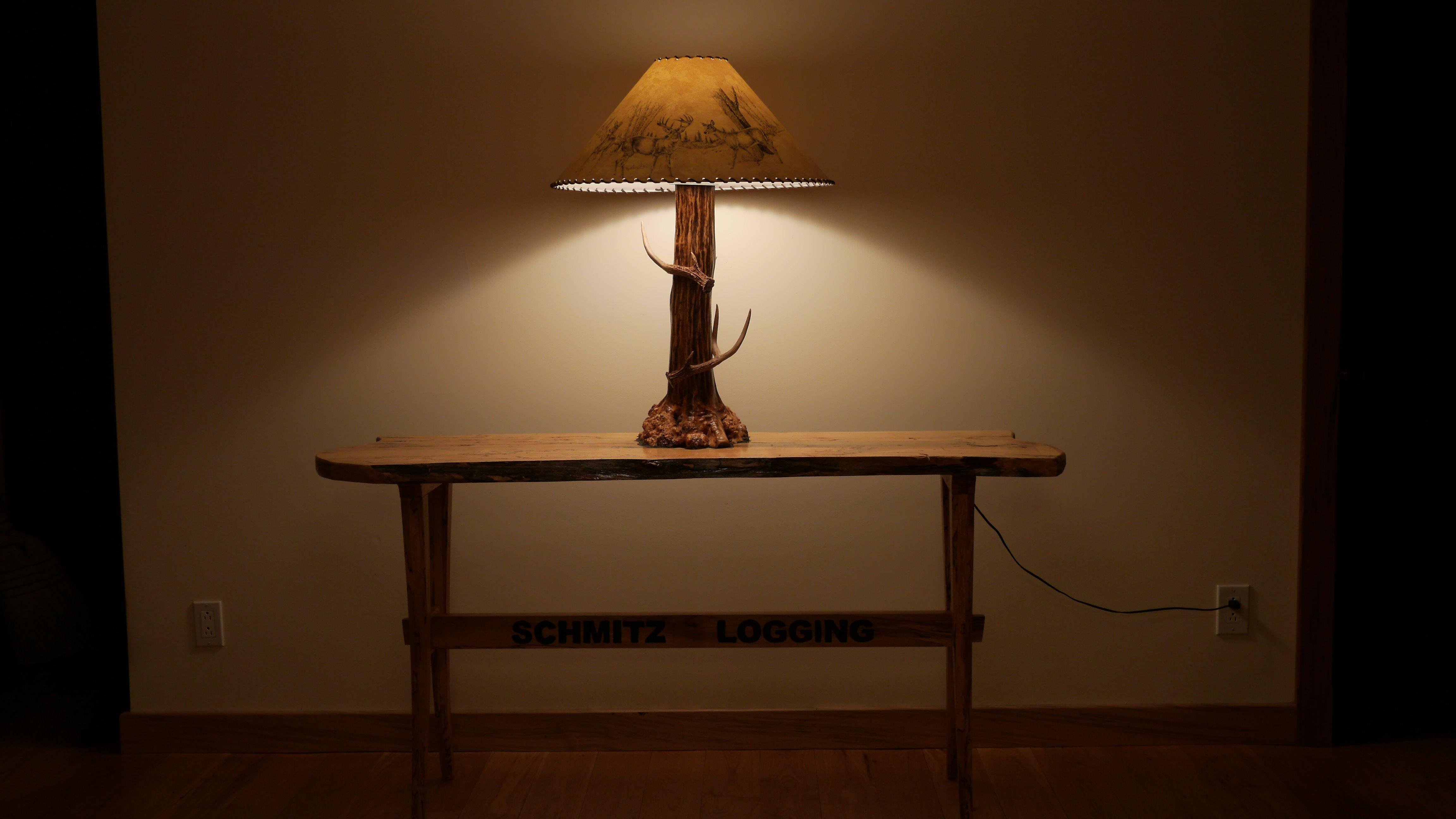 Custom Engraved Spalted Maple Table - Beautiful Figure!