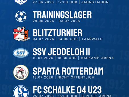 Sommerfahrplan 2026: Diese Termine stehen beim SV Meppen an