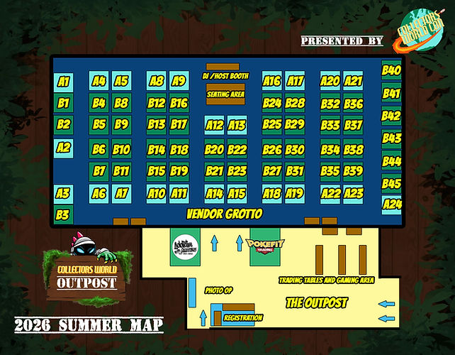 Collectors World Outpost 2026 Summer Map