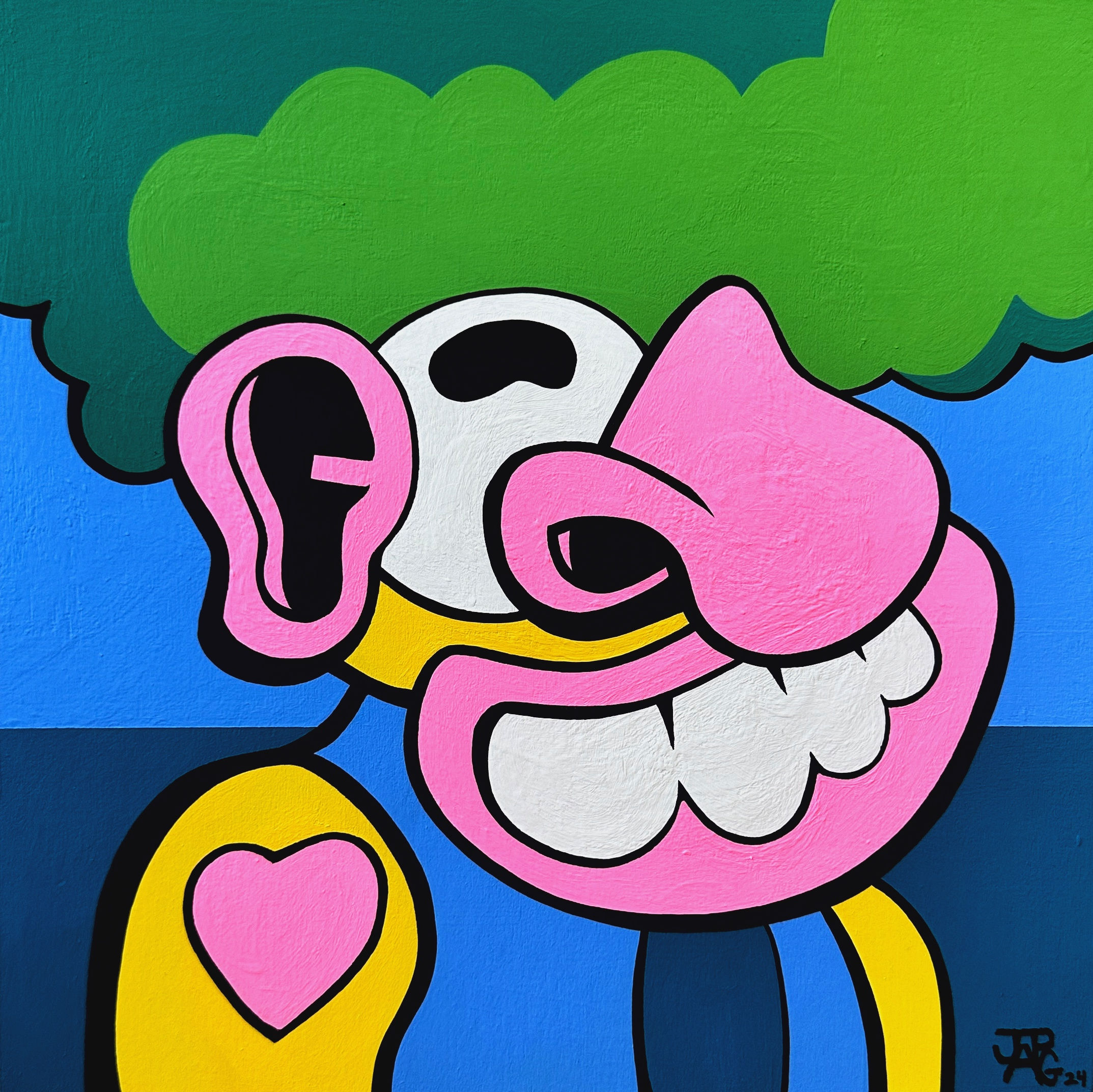 “Awkward” Acrylic Painting